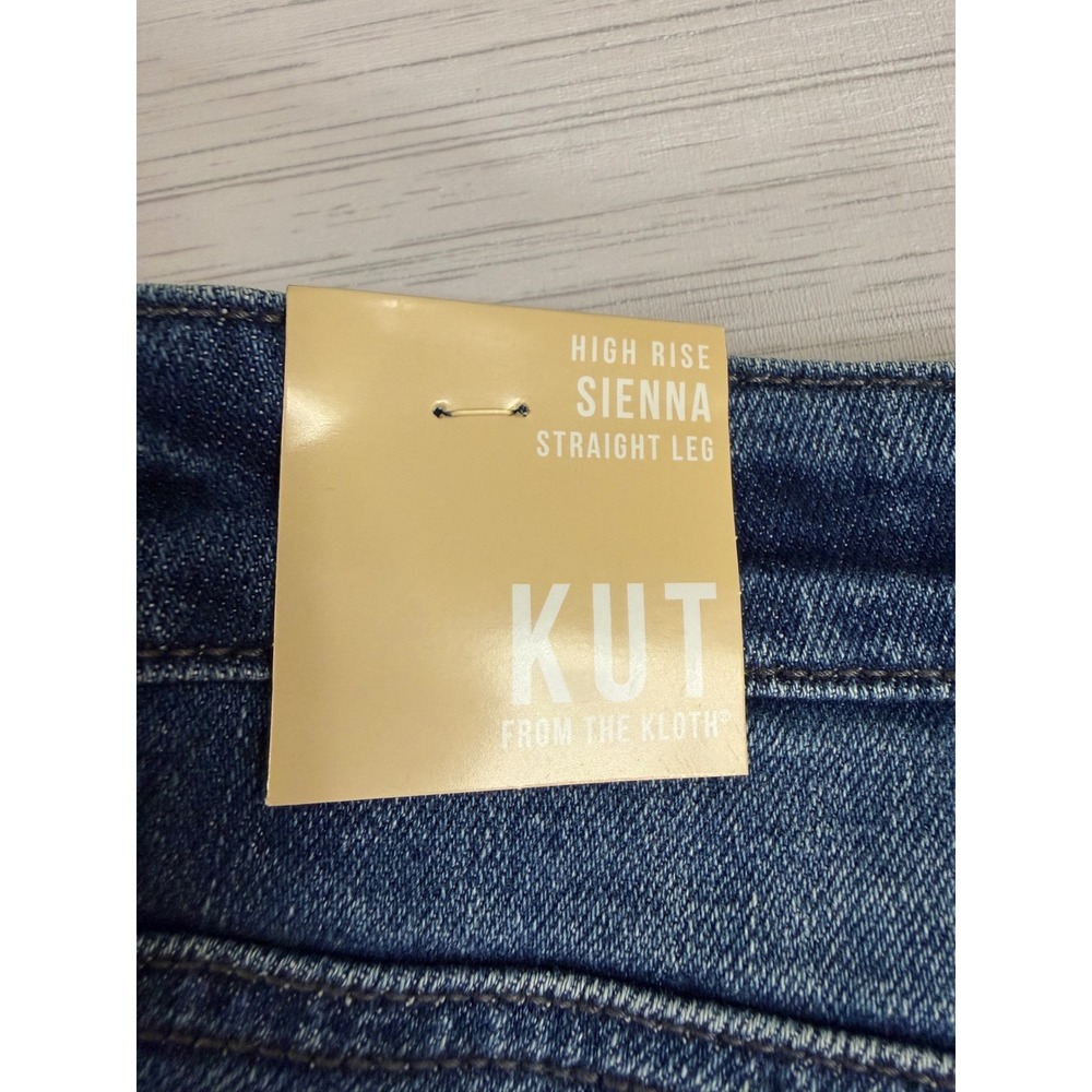 KUT from the Kloth Sienna High Rise Straight Leg Jeans 22W Hallowed Blue - Picture 2 of 10
